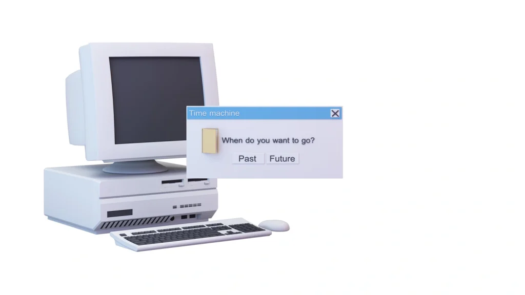 Ein alter Windows Rechner, dieser soll Datenrettung für alle Windowsversionen symbolisieren.