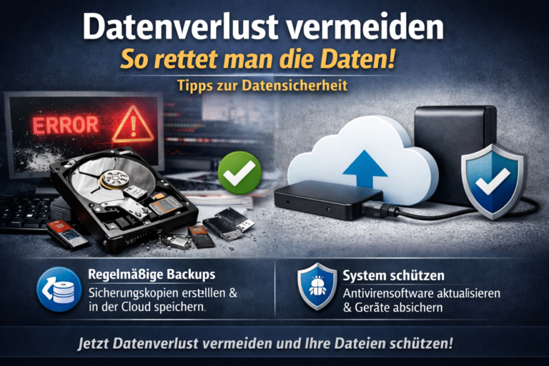 Datenverlust vermeiden