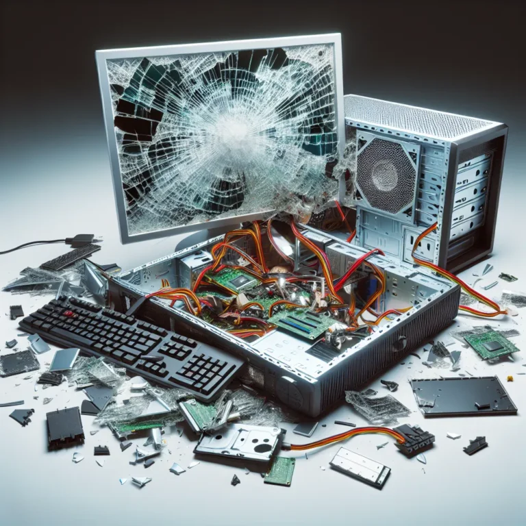 Festplatte Aus Zerstörtem PC / Unfallgerät