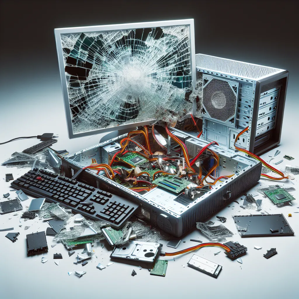 Festplatte Aus Zerstörtem PC / Unfallgerät