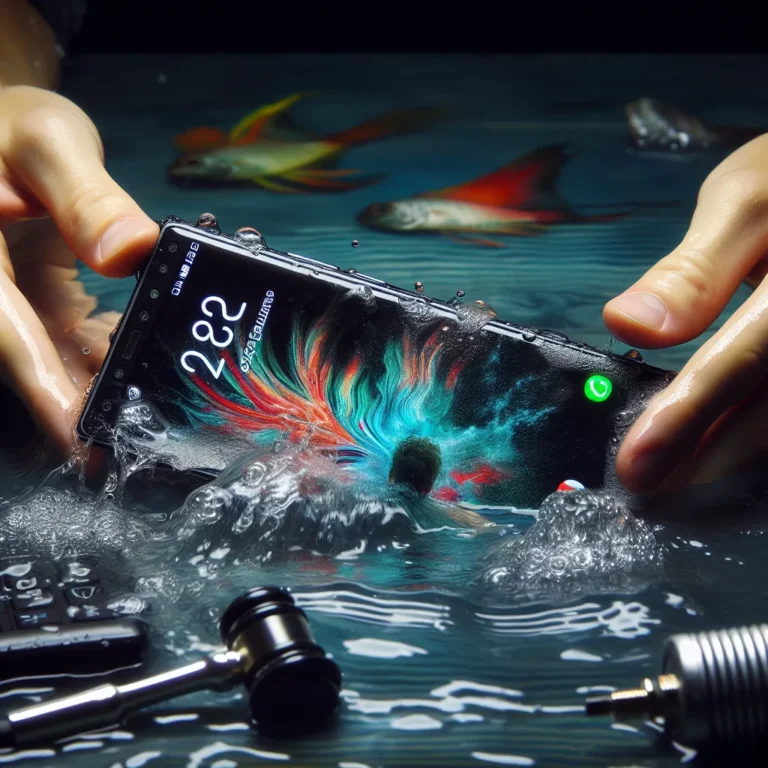 Handy Ins Wasser Gefallen geht Nicht Mehr An