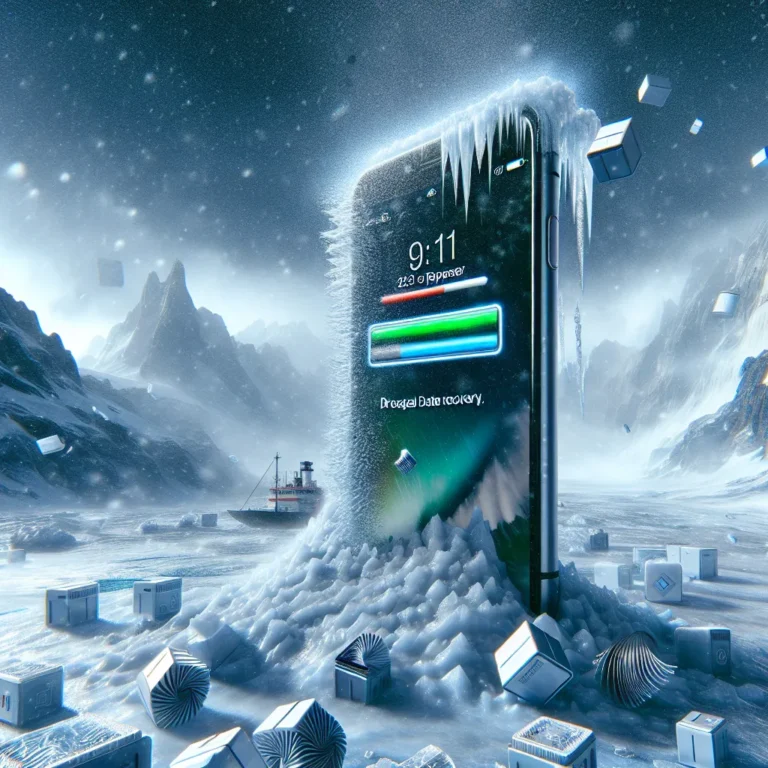 IPhone Und Naturkatastrophe Im Hintergrund