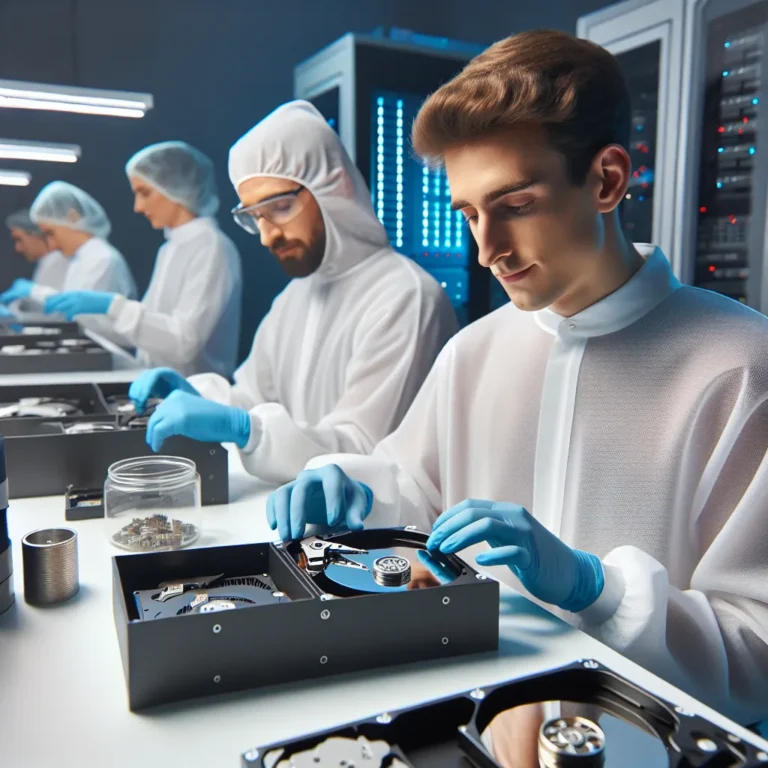 Professionelle Wiederherstellung Von Defekten Festplatten, RAID Oder SSD Mit Eigenem Reinraum Labor In Deutschland.