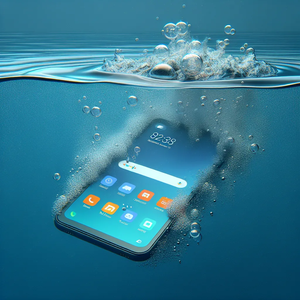 Xiaomi Handy Ins Wasser Gefallen